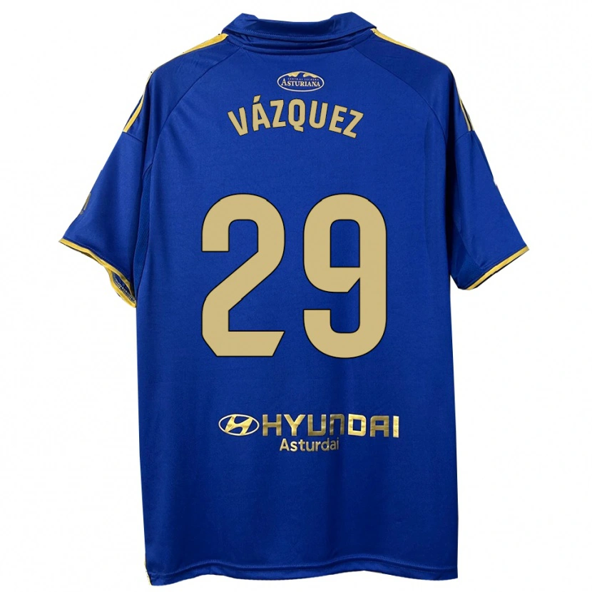 Danxen Men Jaime Vázquez #29 Blue Gold Home Jersey 2025/26 T-Shirt