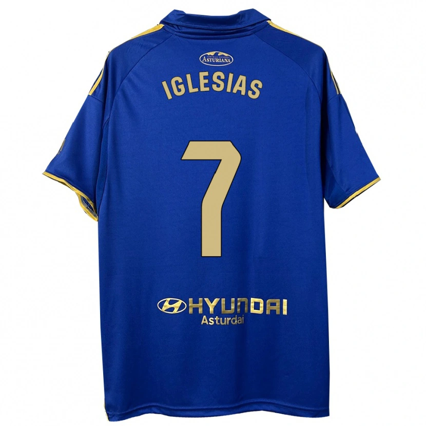 Danxen Men María Iglesias Orviz #7 Blue Gold Home Jersey 2025/26 T-Shirt