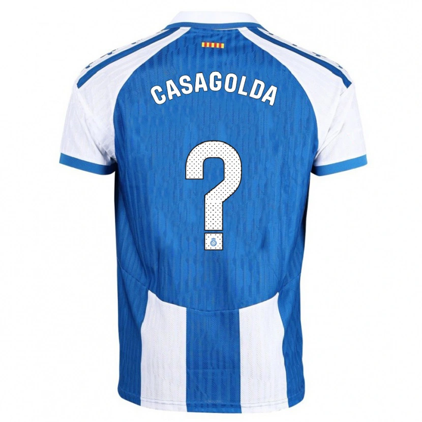 Danxen Men Pau Casagolda #0 Blue White Home Jersey 2025/26 T-Shirt