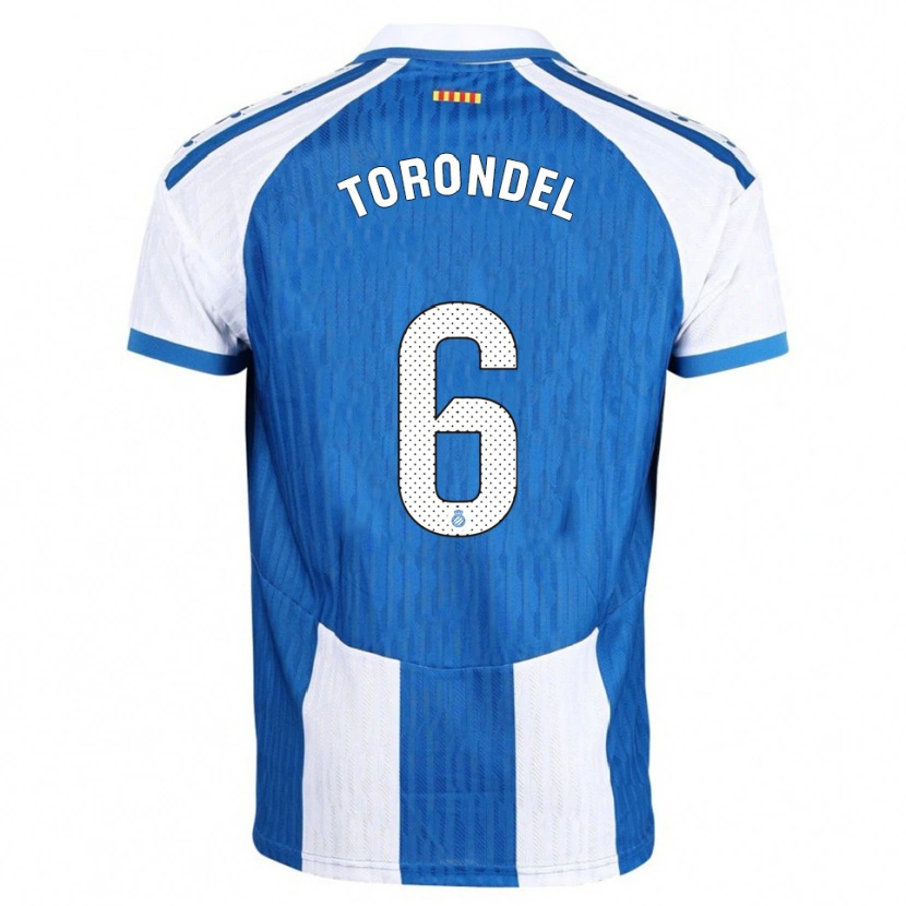 Danxen Men Hugo Torondel #6 Blue White Home Jersey 2025/26 T-Shirt