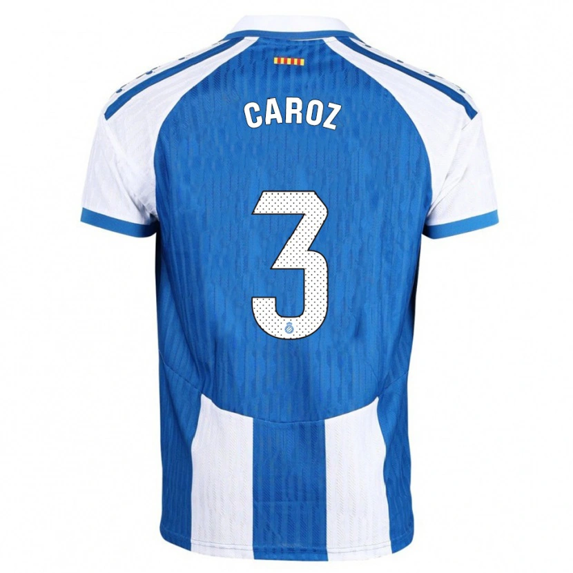 Danxen Men Hugo Caroz #3 Blue White Home Jersey 2025/26 T-Shirt