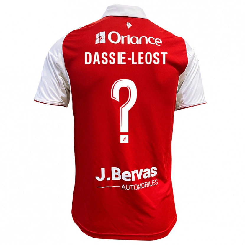 Danxen Men Leila Dassie-Leost #0 Red White Home Jersey 2025/26 T-Shirt