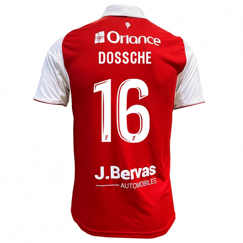 Danxen Men Marvin Dossche #16 Red White Home Jersey 2025/26 T-Shirt