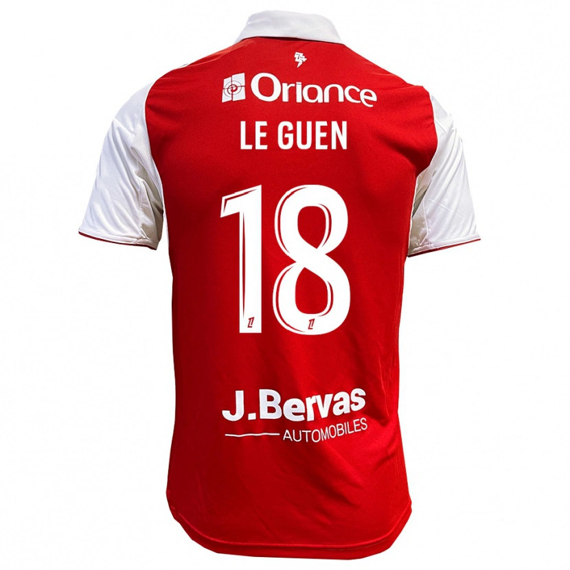 Danxen Men Raphaël Le Guen #18 Red White Home Jersey 2025/26 T-Shirt