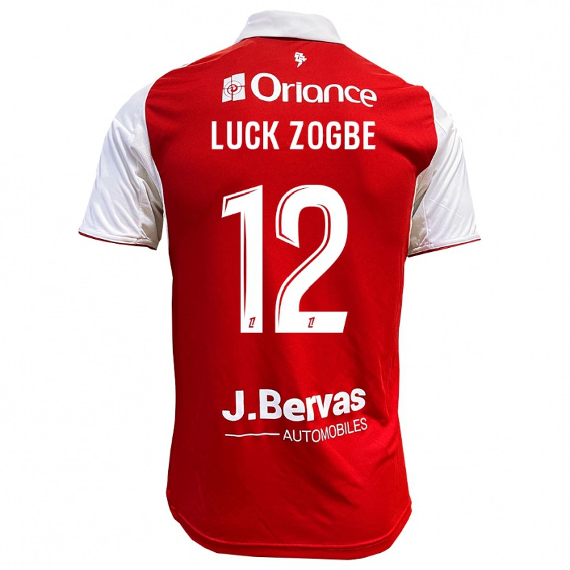 Danxen Men Luck Zogbé #12 Red White Home Jersey 2025/26 T-Shirt