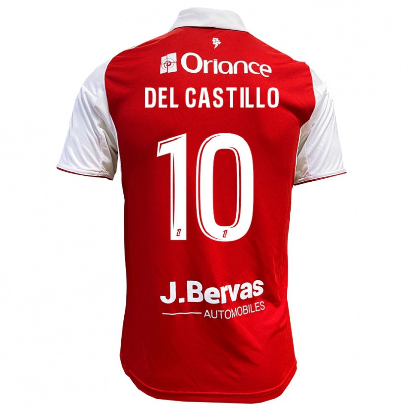 Danxen Men Romain Del Castillo #10 Red White Home Jersey 2025/26 T-Shirt