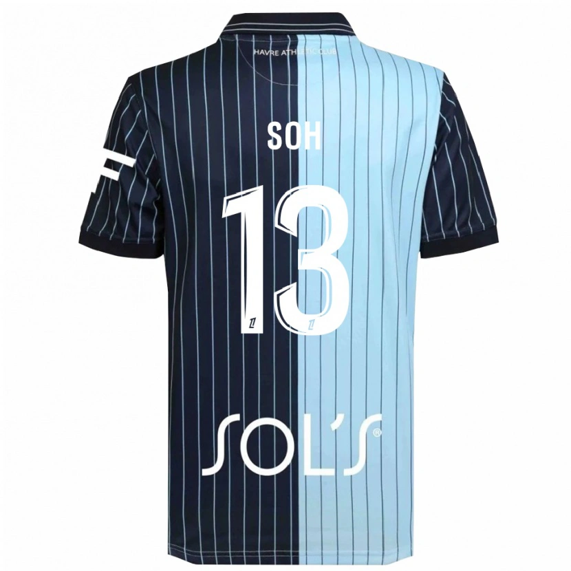 Danxen Men Yanis Soh #13 Navy Sky Blue Home Jersey 2025/26 T-Shirt
