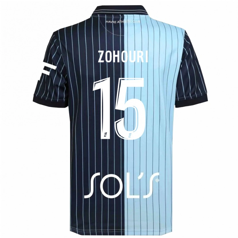 Danxen Men Guy-Noël Zohouri #15 Navy Sky Blue Home Jersey 2025/26 T-Shirt