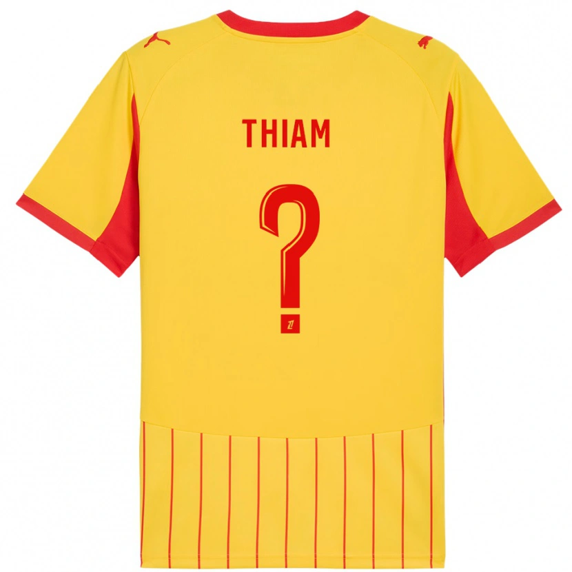 Danxen Men Mamadou Thiam #0 Yellow Red Home Jersey 2025/26 T-Shirt