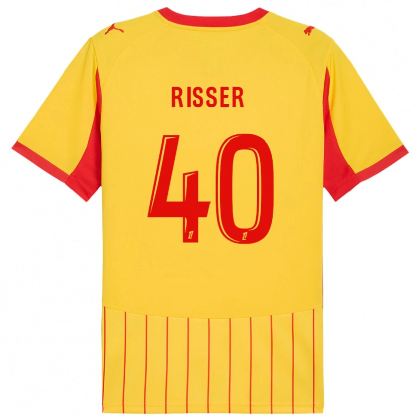 Danxen Men Robin Risser #40 Yellow Red Home Jersey 2025/26 T-Shirt