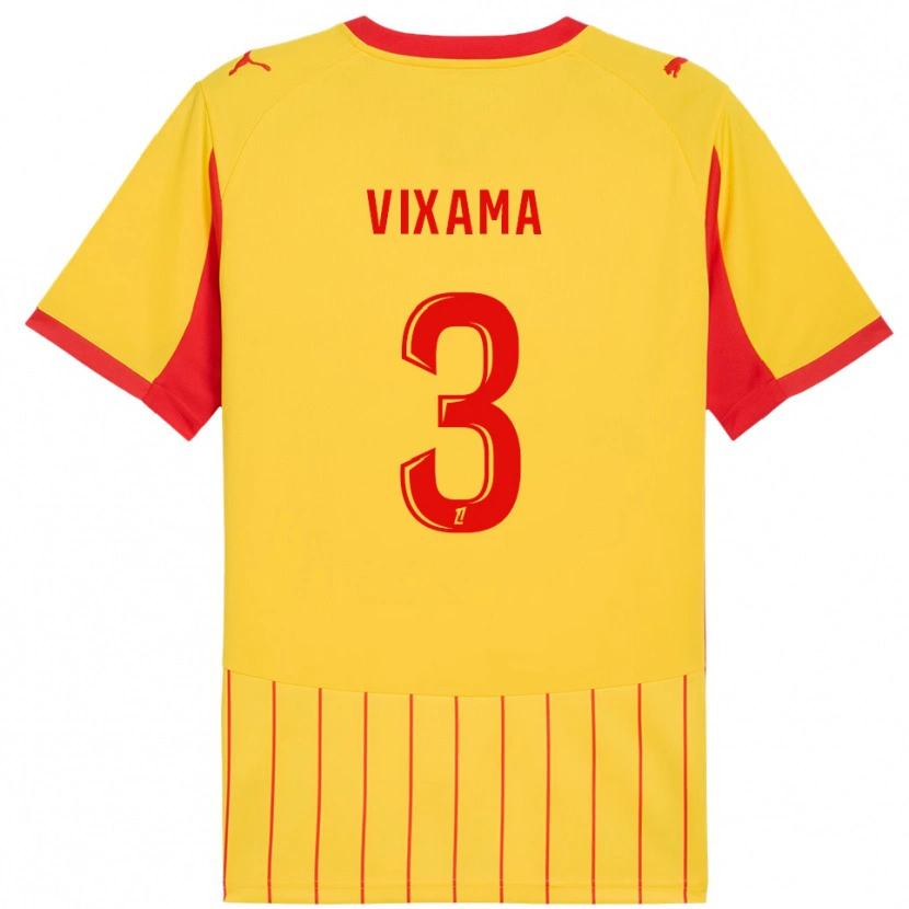 Danxen Men Davidson Vixama #3 Yellow Red Home Jersey 2025/26 T-Shirt