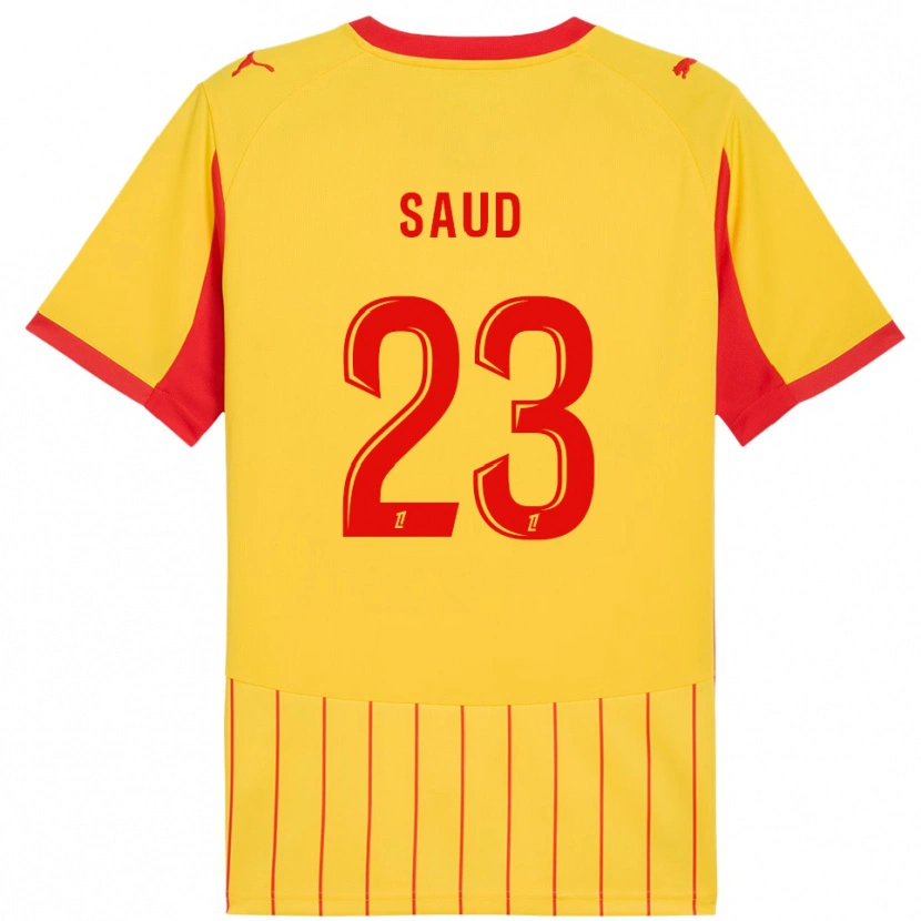 Danxen Men Saud Abdulhamid #23 Yellow Red Home Jersey 2025/26 T-Shirt