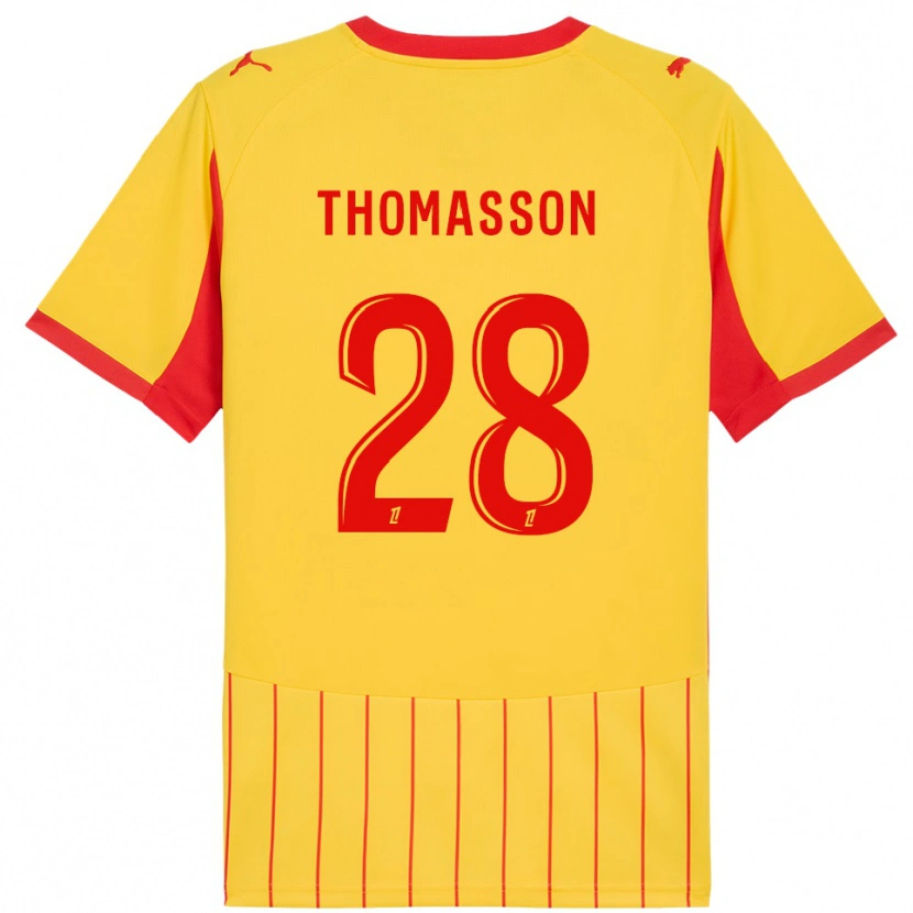 Danxen Men Adrien Thomasson #28 Yellow Red Home Jersey 2025/26 T-Shirt