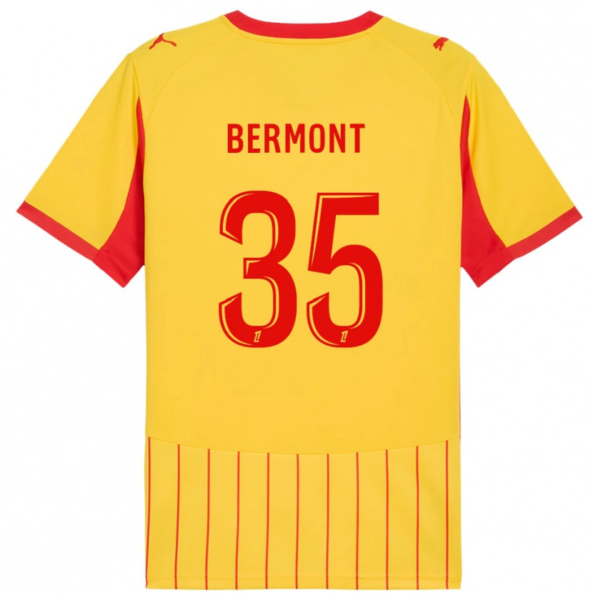 Danxen Men Anthony Bermont #35 Yellow Red Home Jersey 2025/26 T-Shirt