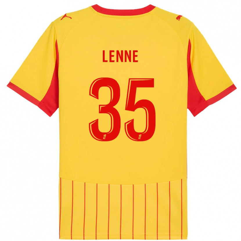 Danxen Men Oscar Lenne #35 Yellow Red Home Jersey 2025/26 T-Shirt