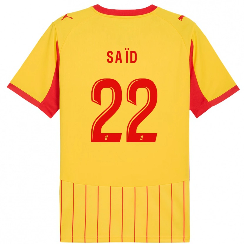 Danxen Men Wesley Saïd #22 Yellow Red Home Jersey 2025/26 T-Shirt