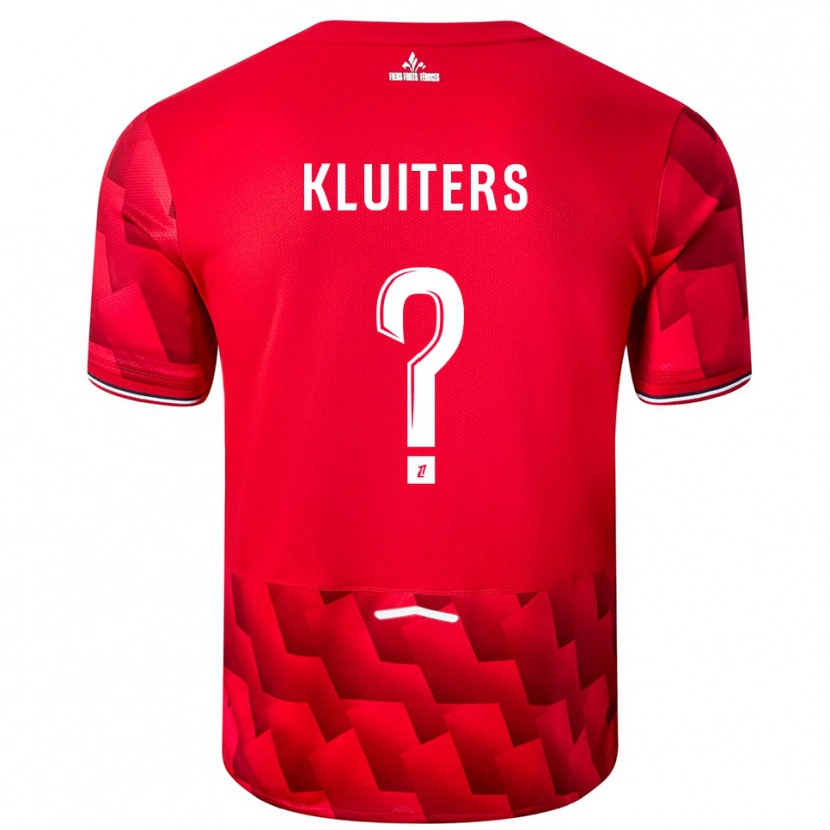Danxen Men Luuk Kluiters #0 Red White Home Jersey 2025/26 T-Shirt
