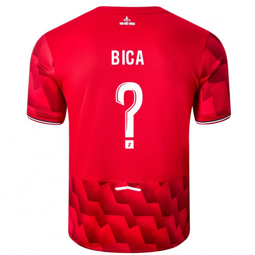 Danxen Men Bica #0 Red White Home Jersey 2025/26 T-Shirt