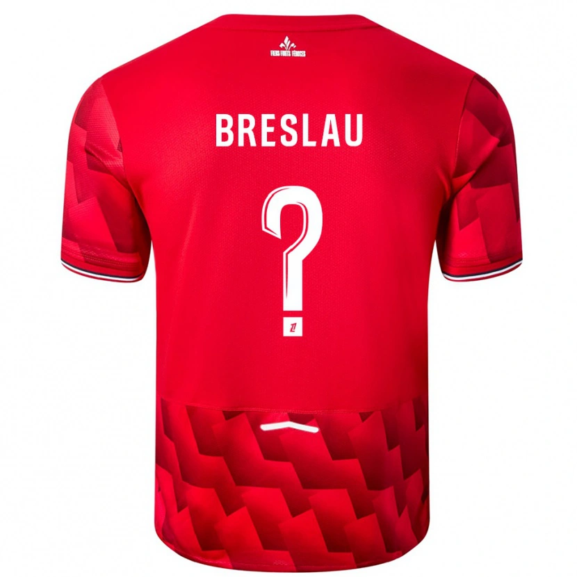 Danxen Men Jessy Breslau #0 Red White Home Jersey 2025/26 T-Shirt