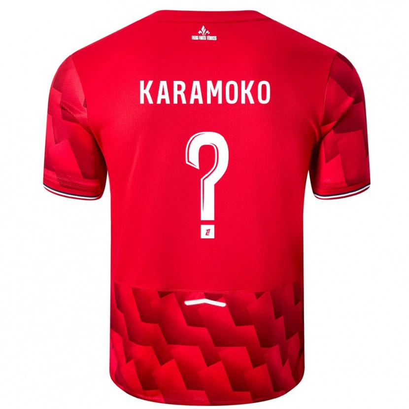 Danxen Men Ibrahim Karamoko #0 Red White Home Jersey 2025/26 T-Shirt