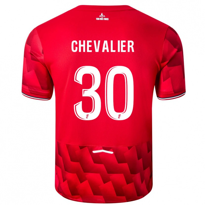 Danxen Men Lucas Chevalier #30 Red White Home Jersey 2025/26 T-Shirt