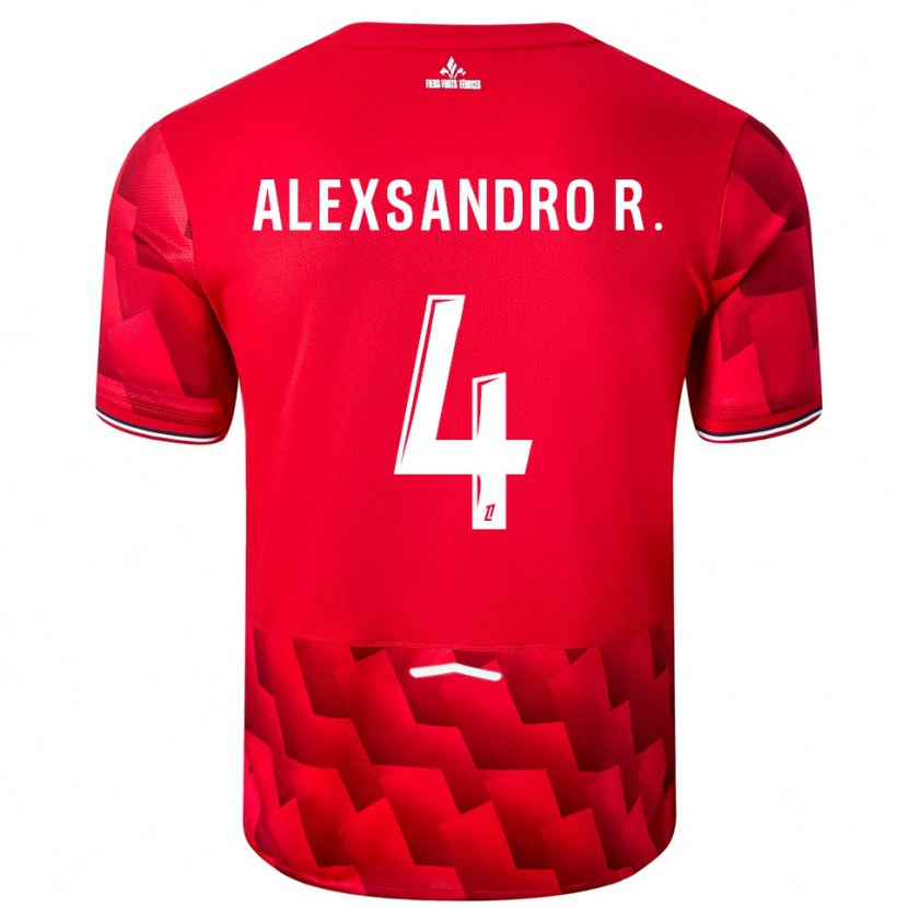 Danxen Men Alexsandro #4 Red White Home Jersey 2025/26 T-Shirt