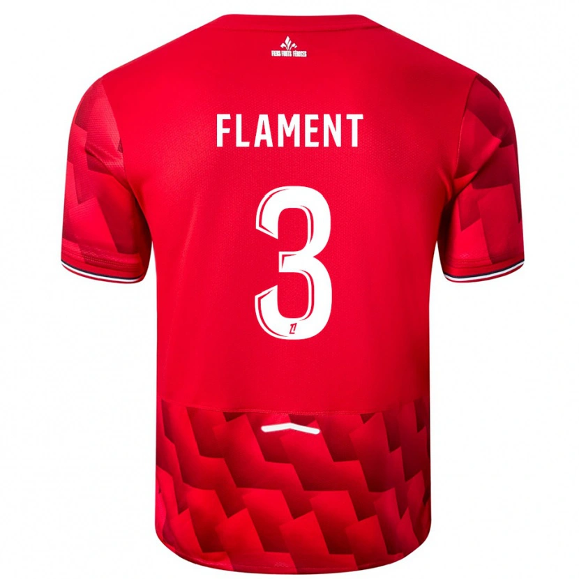 Danxen Men Corentin Flament #3 Red White Home Jersey 2025/26 T-Shirt