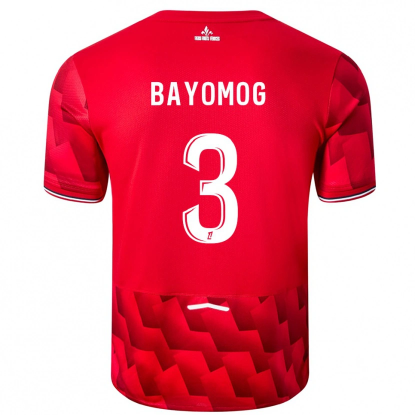 Danxen Men Hugo Bayomog #3 Red White Home Jersey 2025/26 T-Shirt