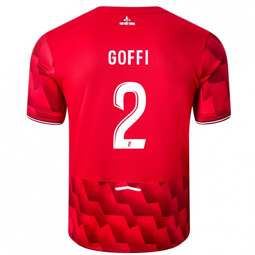 Danxen Men Maxima Goffi #2 Red White Home Jersey 2025/26 T-Shirt