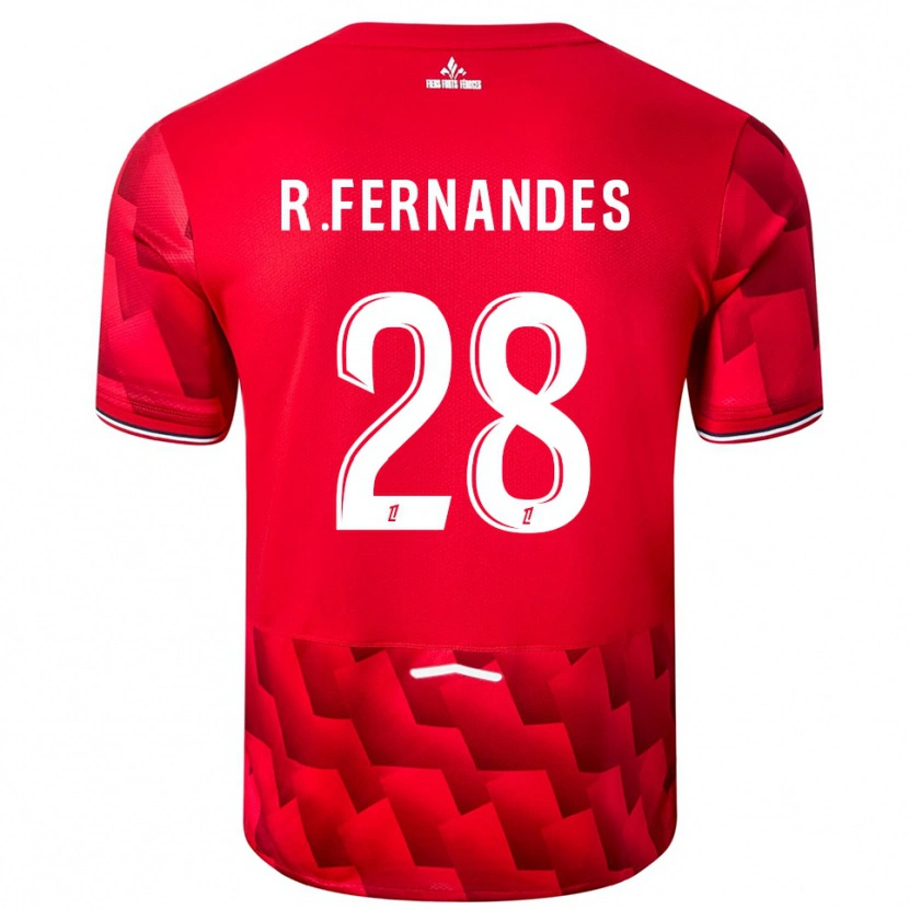 Danxen Men Rafael Fernandes #28 Red White Home Jersey 2025/26 T-Shirt