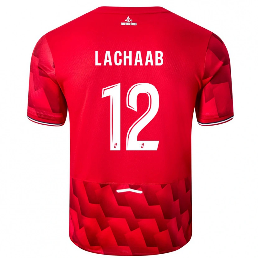 Danxen Men Younes Lachaab #12 Red White Home Jersey 2025/26 T-Shirt