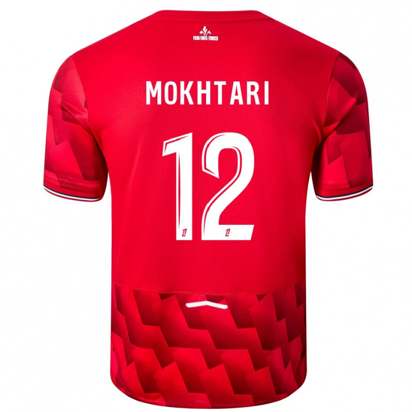 Danxen Men Brahim Mokhtari #12 Red White Home Jersey 2025/26 T-Shirt