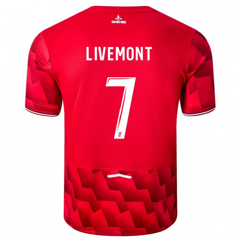 Danxen Men Antoine Livemont #7 Red White Home Jersey 2025/26 T-Shirt