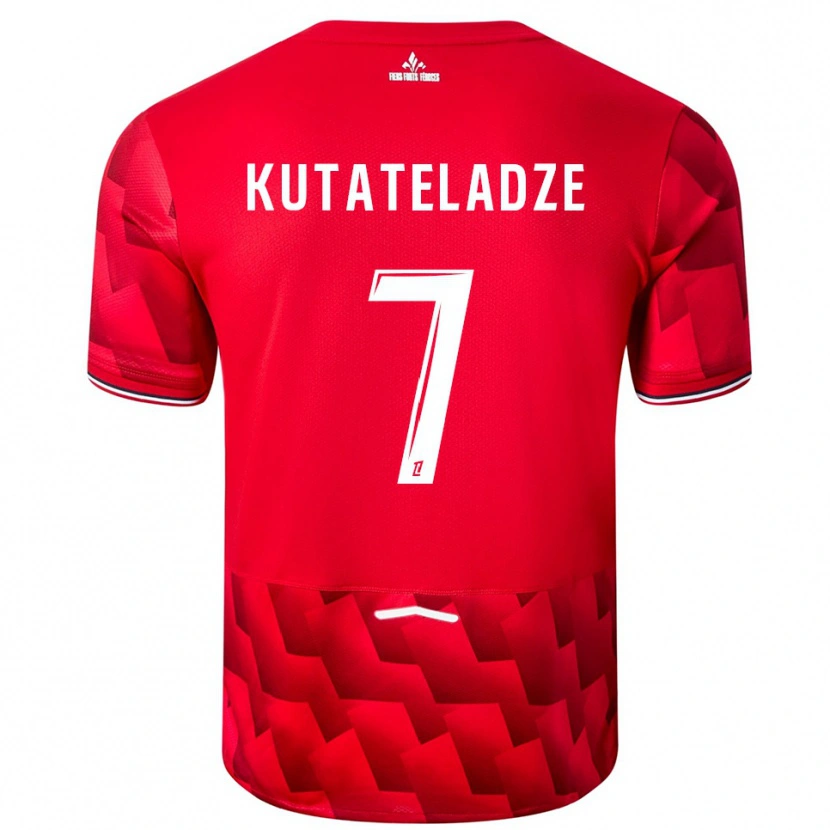 Danxen Men Alexandre Kutateladze #7 Red White Home Jersey 2025/26 T-Shirt