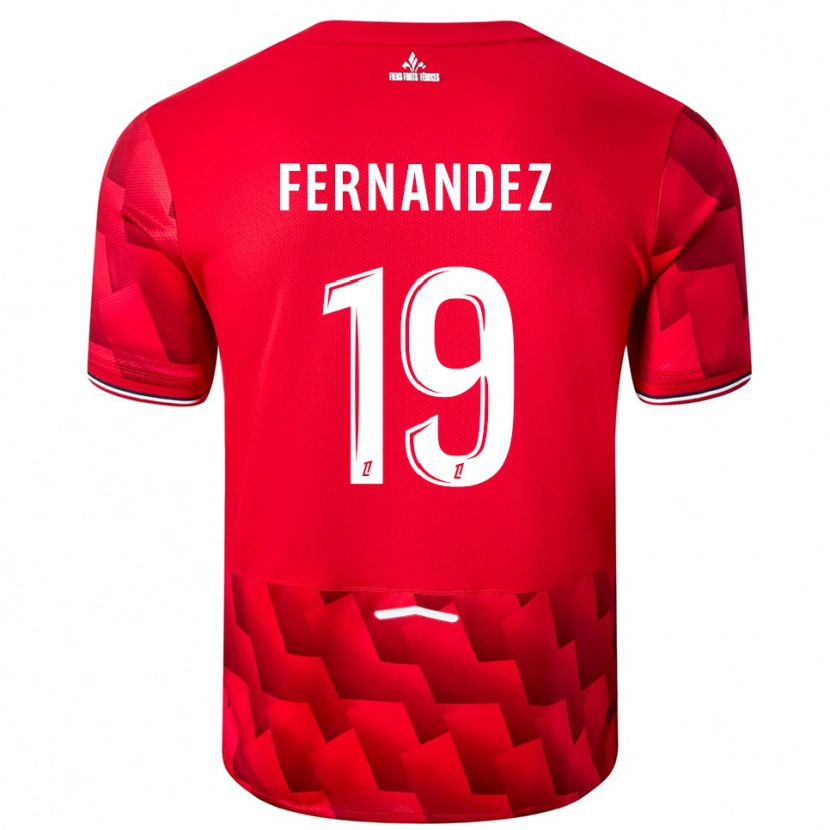 Danxen Men Matías Fernández-Pardo #19 Red White Home Jersey 2025/26 T-Shirt