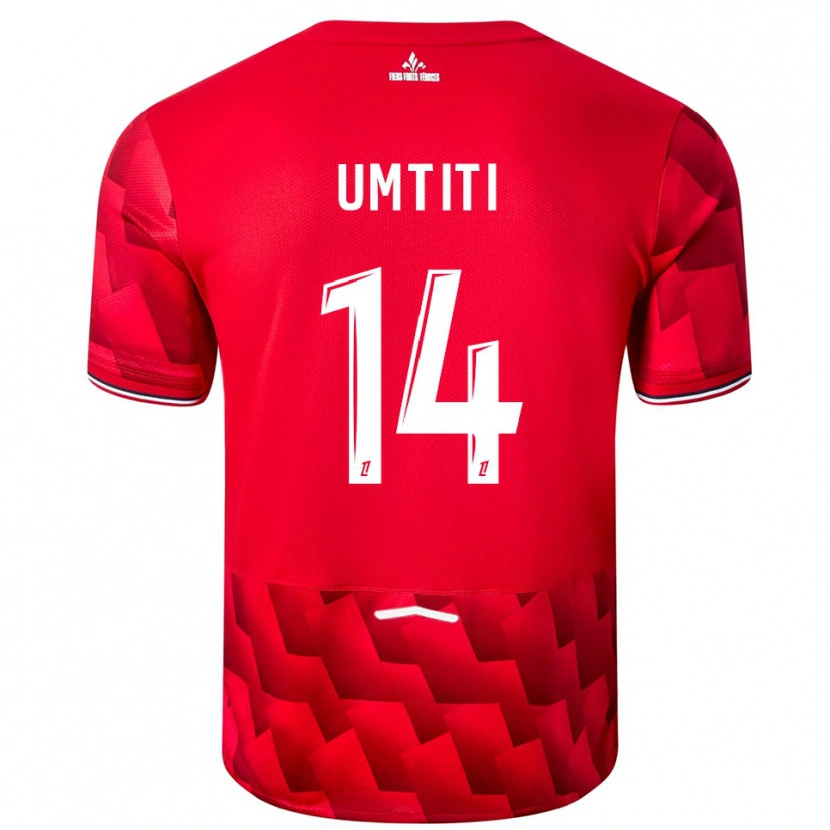 Danxen Men Samuel Umtiti #14 Red White Home Jersey 2025/26 T-Shirt