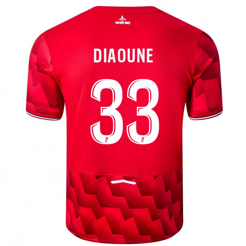 Danxen Men Soriba Diaoune #33 Red White Home Jersey 2025/26 T-Shirt