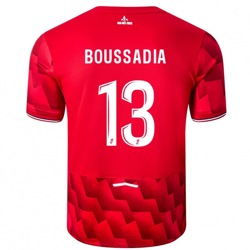 Danxen Men Saad Boussadia #13 Red White Home Jersey 2025/26 T-Shirt