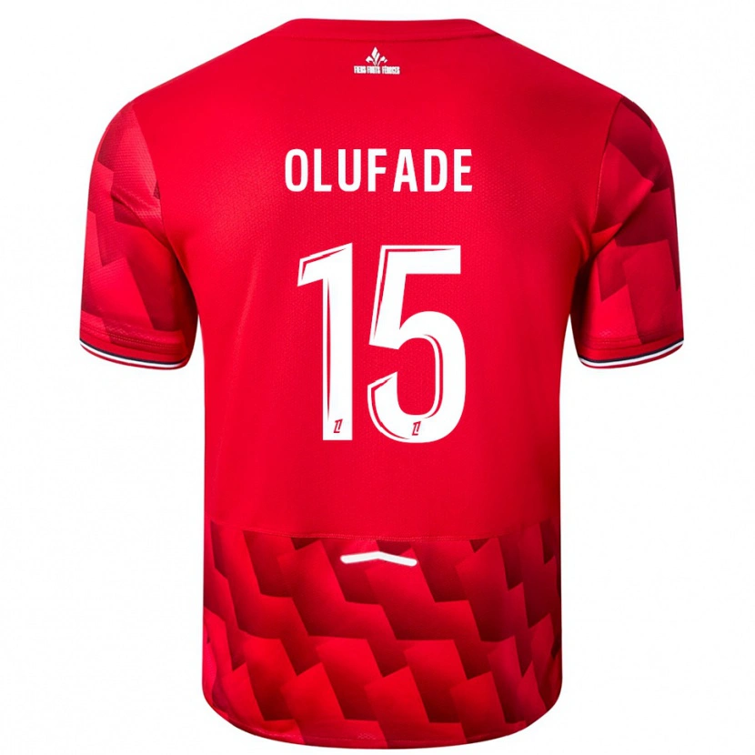 Danxen Men Kingsley Olufade #15 Red White Home Jersey 2025/26 T-Shirt