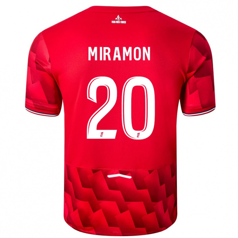 Danxen Men Ignacio Miramón #20 Red White Home Jersey 2025/26 T-Shirt