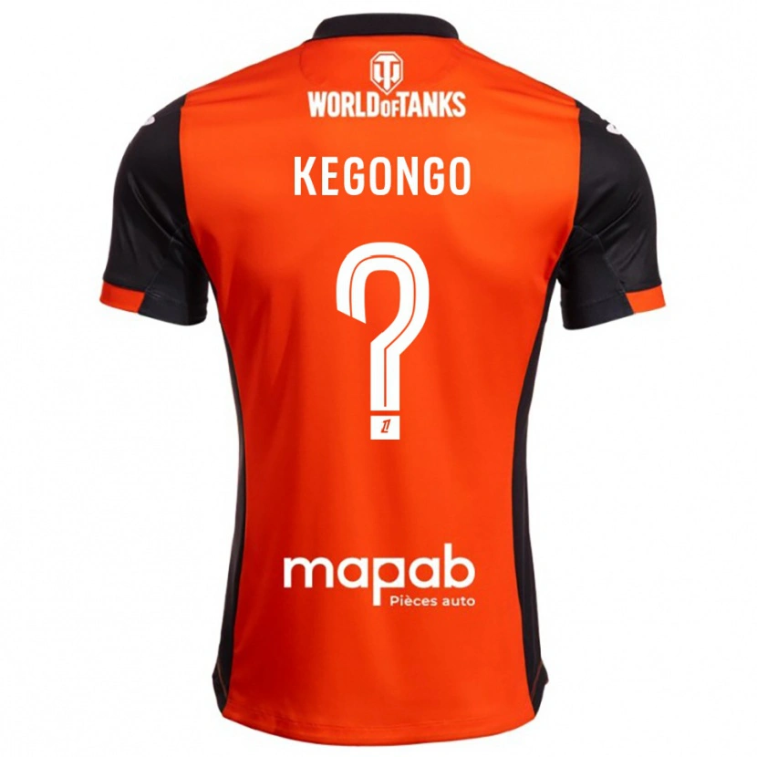 Danxen Men Clarence Kegongo #0 Black Orange Home Jersey 2025/26 T-Shirt