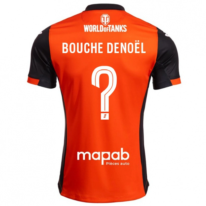 Danxen Men Max Bouche Denoël #0 Black Orange Home Jersey 2025/26 T-Shirt