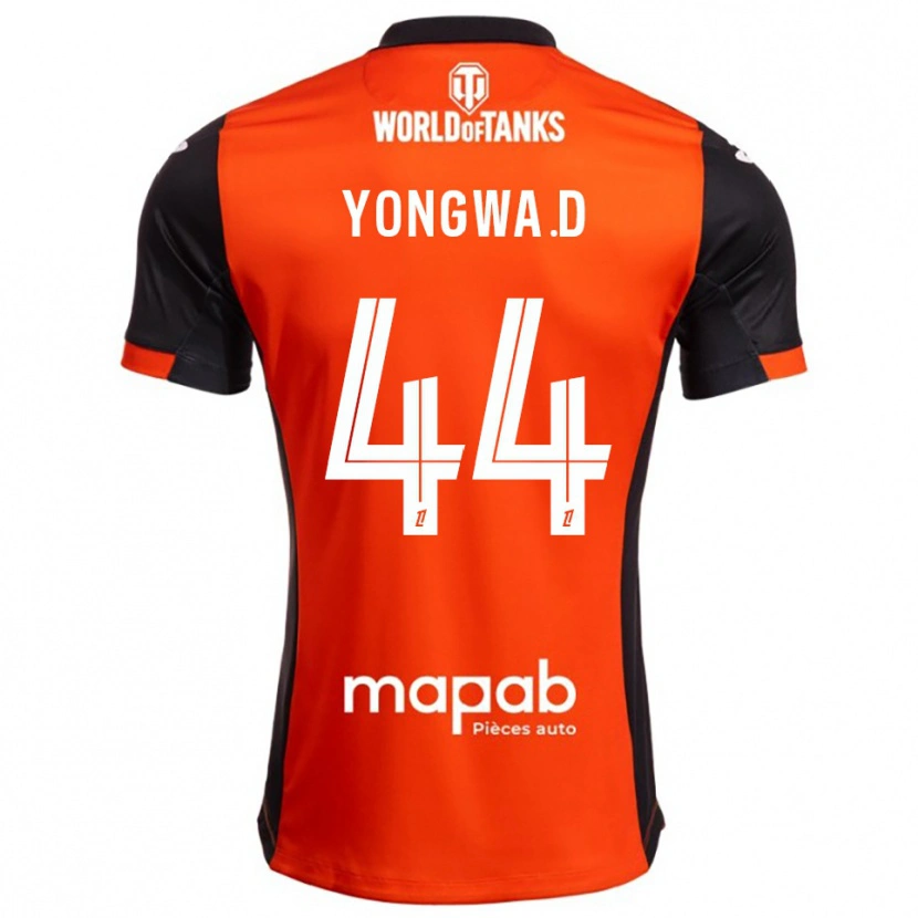 Danxen Men Darlin Yongwa #44 Black Orange Home Jersey 2025/26 T-Shirt