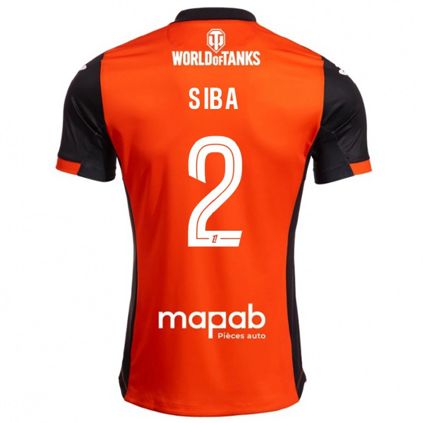 Danxen Men Stevan Siba #2 Black Orange Home Jersey 2025/26 T-Shirt