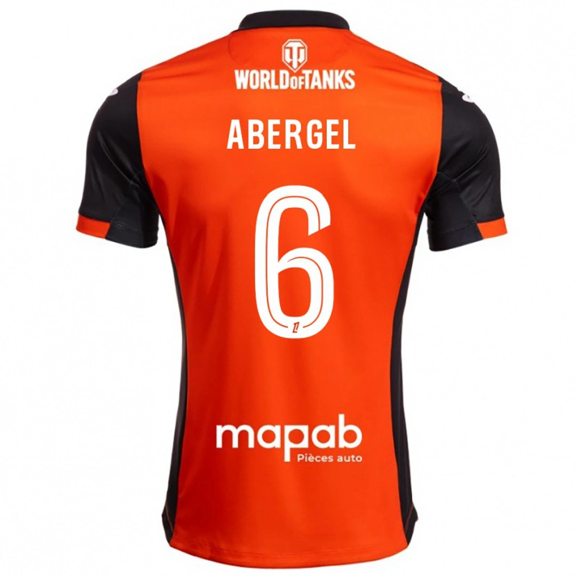 Danxen Men Laurent Abergel #6 Black Orange Home Jersey 2025/26 T-Shirt