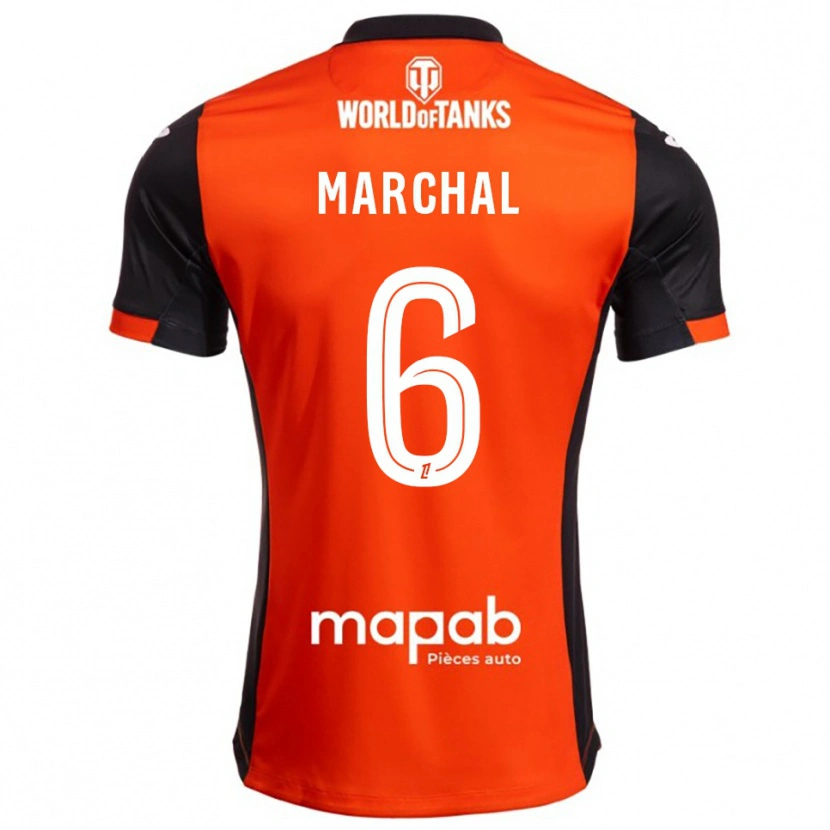 Danxen Men Noam Marchal #6 Black Orange Home Jersey 2025/26 T-Shirt