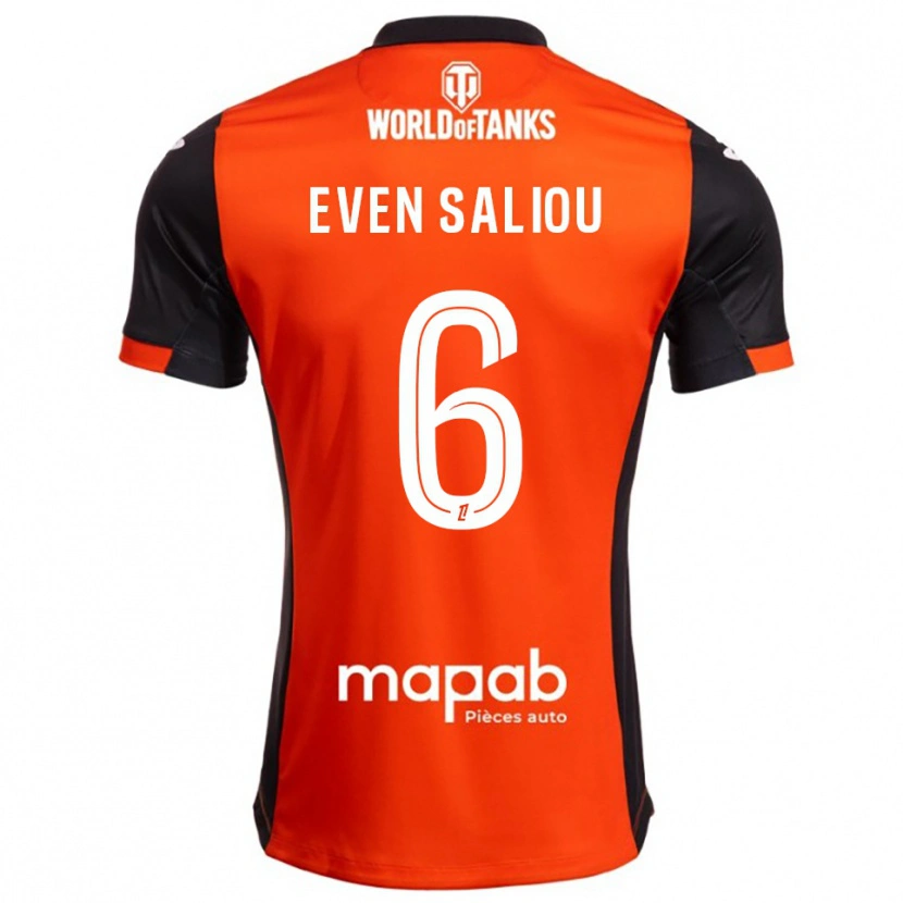 Danxen Men Emy Even Saliou #6 Black Orange Home Jersey 2025/26 T-Shirt