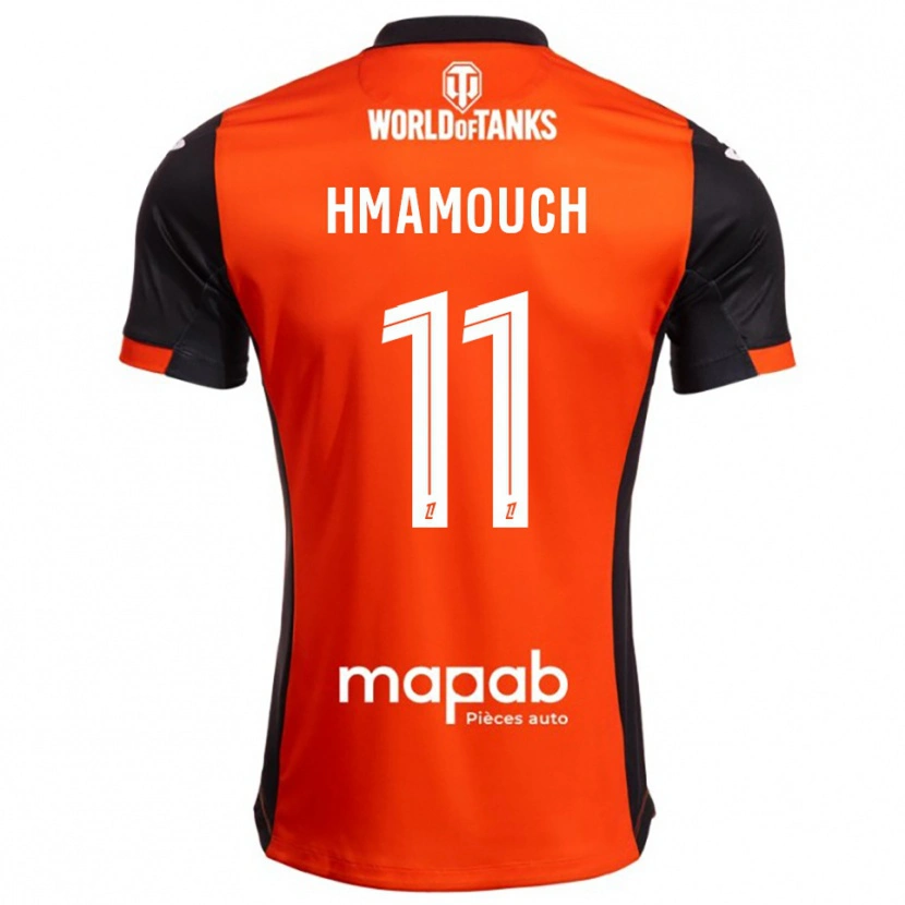 Danxen Men Mohamed-Anouar Hmamouch #11 Black Orange Home Jersey 2025/26 T-Shirt