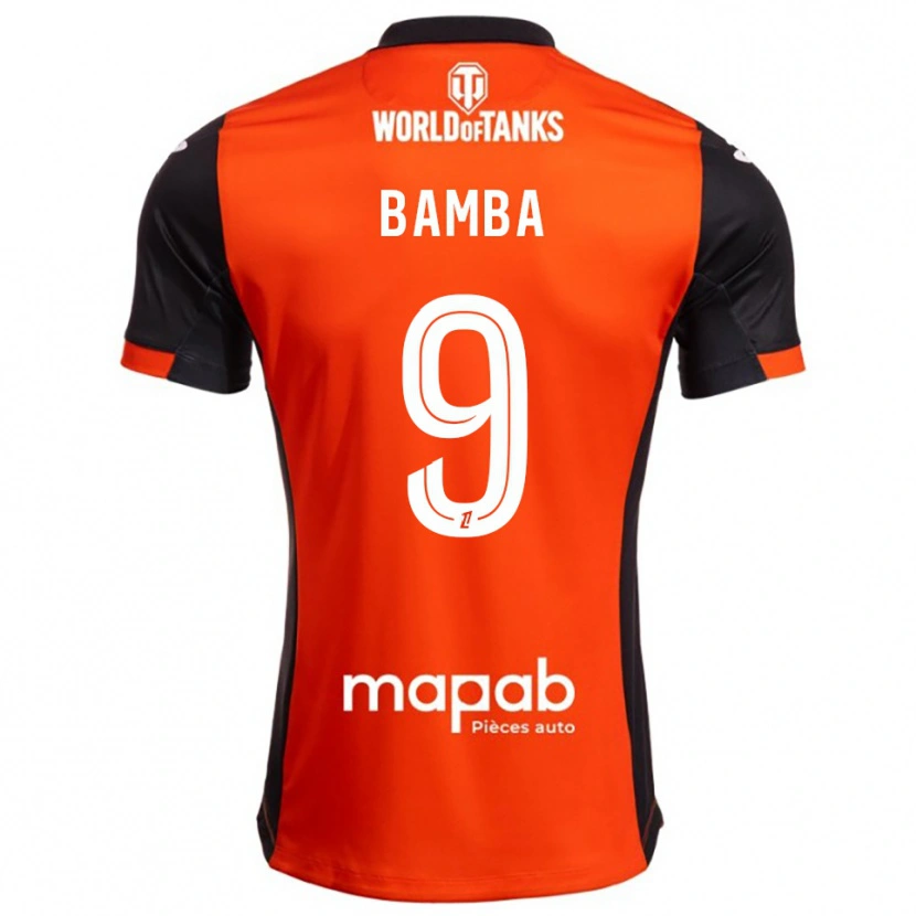 Danxen Men Mohamed Bamba #9 Black Orange Home Jersey 2025/26 T-Shirt