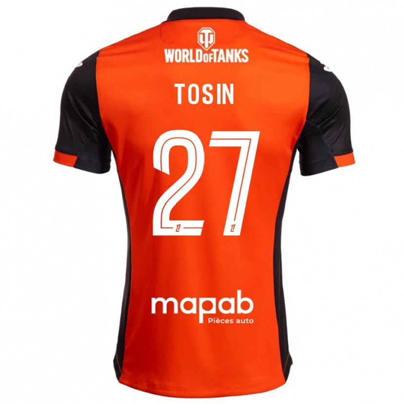 Danxen Men Aiyegun Tosin #27 Black Orange Home Jersey 2025/26 T-Shirt